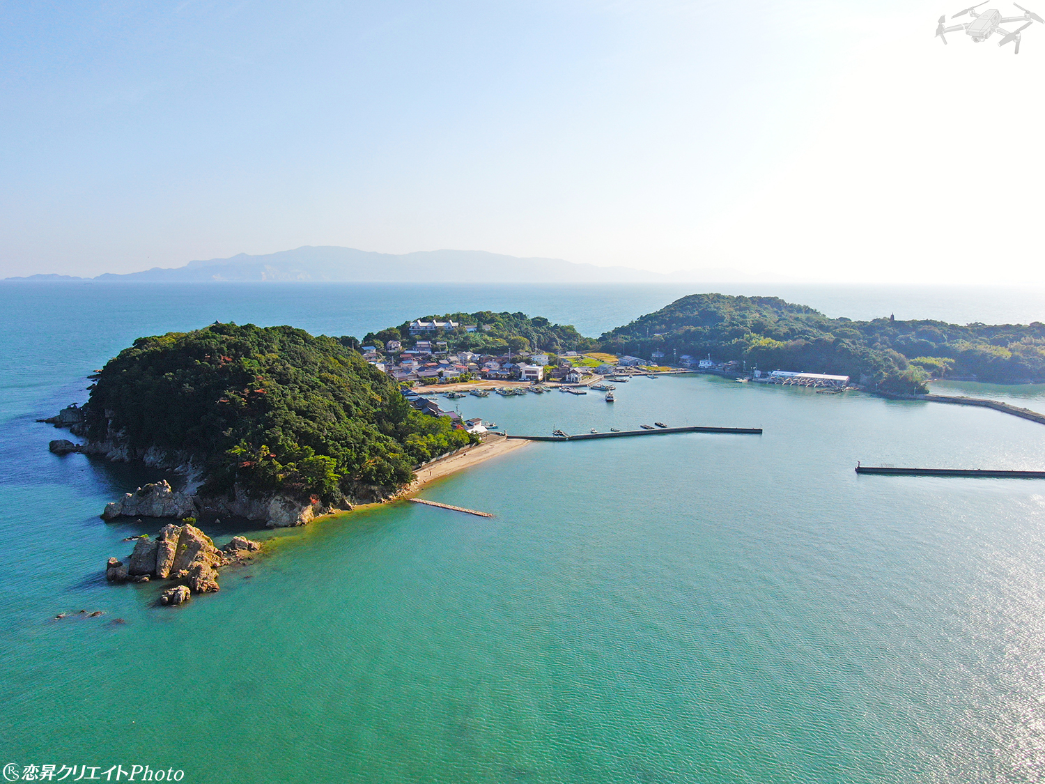 ドローンで楽しむ自然／岡山県備前市・日生諸島「大多府島」Photo ドローンで楽しむ自然（Enjoying the nature with