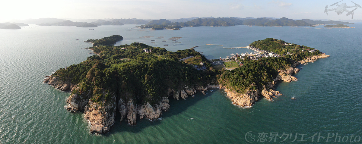 ドローンで楽しむ自然／岡山県備前市・日生諸島「大多府島